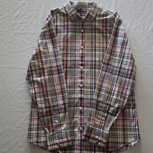 Murano Men's XL Slim Fit Long Sleeve Button Down Shirt